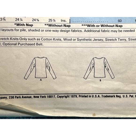 McCalls 6671 sewing pattern pullover top V neck size small - Picture 6 of 6